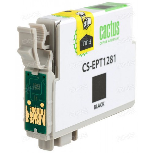 Картридж T1281 (Cactus CS-EPT1281) Epson Stylus S22/SX125/SX420W/SX425W Black