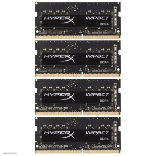 Память оперативная Kingston 32GB 2400MHz DDR4 CL15 SODIMM (Kit of 4) HyperX Impact