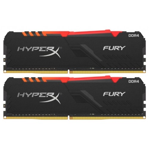 Память оперативная Kingston 32GB 2400MHz DDR4 CL15 DIMM (Kit of 2) HyperX FURY RGB