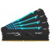 Память оперативная Kingston 32GB 3000MHz DDR4 CL15 DIMM (Kit of 4) HyperX FURY RGB