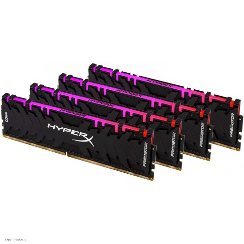 Память оперативная Kingston 32GB 3600MHz DDR4 CL17 DIMM (Kit of 4) XMP HyperX Predator RGB