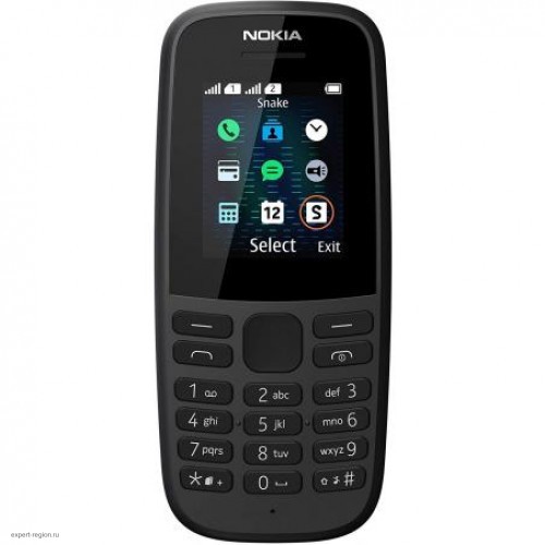 Телефон NOKIA 105 DS черный [16KIGB01A01]