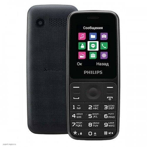 Мобильный телефон Philips Xenium E125 черный [8712581757939]