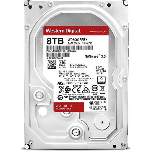 Накопитель HDD 3.5" 8Tb SATA-III Western Digital Red Pro (WD8003FFBX)