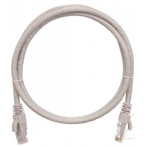 Патч-корд Lanmaster LAN-PC45/U6-2.0-GY вилка RJ-45-вилка RJ-45 кат.6 2м серый LSZH