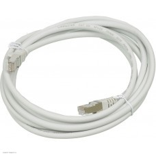 Патч-корд Lanmaster FTP LAN-PC45/S6A-3.0-GY вилка RJ-45-вилка RJ-45 кат.6А 3м серый LSZH