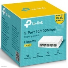 Коммутатор TP-Link LS1005 5x100Mb неуправляемый