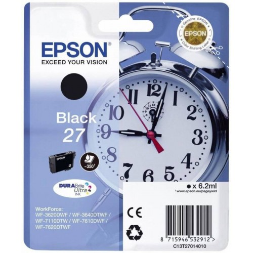 Картридж струйный Epson T2701 C13T27014022 черный (6.2мл) для Epson WF7110/7610/7620