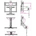 Кронштейн для телевизора Kromax ATLANTIS-99 черный 40"-65" макс.35кг настенный поворот и наклон верт.перемещ.