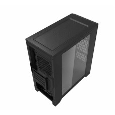 Корпус ATX GameMax H603-2U3, с окном, черный, синяя подсветка, без БП, USB3.0 на передней панели