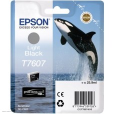 Картридж струйный Epson T7607 C13T76074010 светло-серый (25.9мл) для Epson SureColor SC-P600