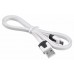 Кабель Buro micro USB B (m) USB A(m) 1м белый плоский