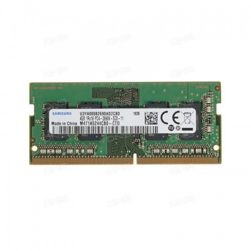 Оперативная память Samsung DDR4 4GB SODIMM (PC4-21300) 2666MHz 1.2V (M471A5244CB0-CTDD0)