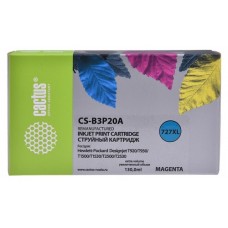 Картридж Cactus CS-B3P20A пурпурный (130мл) для HP DJ T920/T1500/T2530 (№727)
