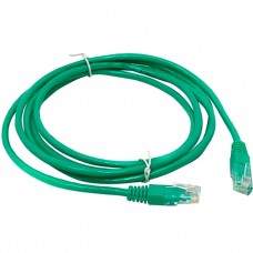 Патч-корд UTP кат.5e 1м, RJ45-RJ45, зеленый, Exegate (EX258672RUS)