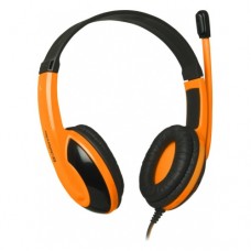 Игровая гарнитура Defender Warhead G-120 черный + оранжевый, кабель 2 м 64099