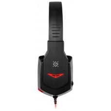 Игровая гарнитура Defender Warhead G-320 черный+красный, кабель 1.8 м 64033
