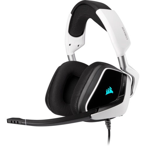 Игровая гарнитура  Corsair Gaming™ VOID RGB ELITE USB Premium Gaming Headset with 7.1 Surround Sound, White CA-9011204-EU