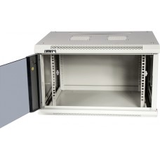 Шкаф настенный серии Pro, 9U 600x450, стеклянная дверь