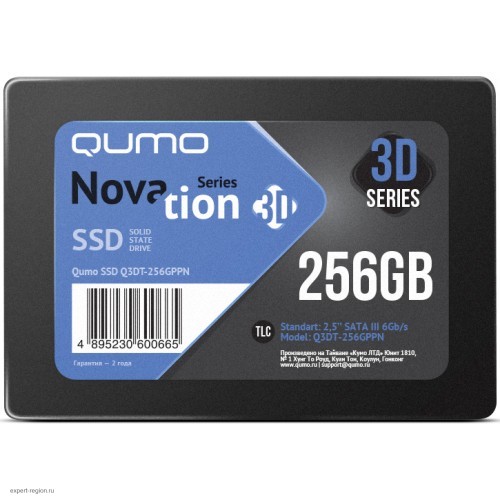 Накопитель 256Gb SSD QUMO Novation 3D (Q3DT-256GPPN)