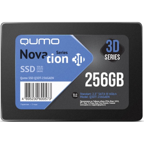 Накопитель 256Gb SSD QUMO Novation 3D (Q3DT-256GAEN)