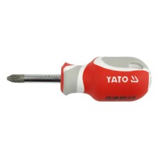 YT-2647 Отвертка крестовая PH2х38мм (резиновая ручка)
