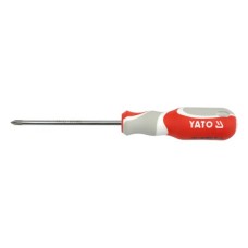 YT-2653 Отвертка крестовая PH3х150мм (резиновая ручка)