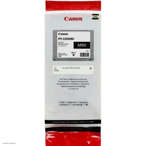 Картридж PFI-320MBK Canon TM-200/205/300/305, 300 мл (О) matte black 2889C001