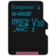 Флеш карта microSDHC 64Gb Class10 Kingston <SDCG2/64GBSP> SPCanvas Go без адаптера