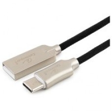 Кабель USB 2.0 Cablexpert, AM/microB, серия Platinum, длина 1.8м, черный, нейлоновая оплетка,блистер