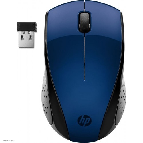 Мышь HP Wireless 220 синий оптическая (1600dpi) беспроводная USB (2but)