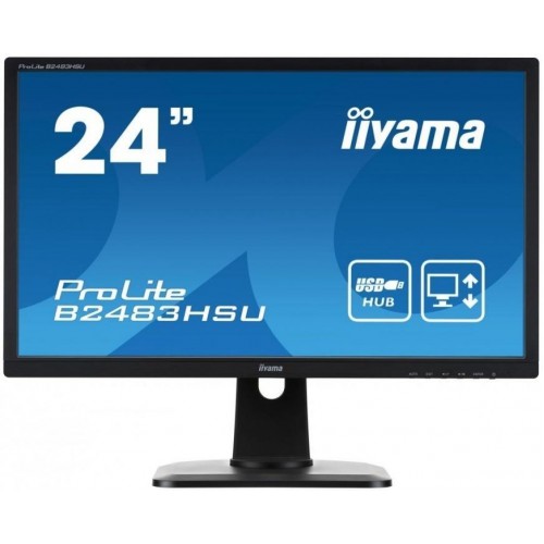 Монитор 24" Iiyama ProLite черный (B2483HSU-B5) 