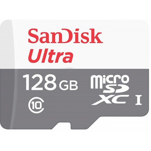 Флеш карта microSDXC 128Gb Class10 Sandisk SDSQUNS-128G-GN6MN Ultra 80 w/o adapter