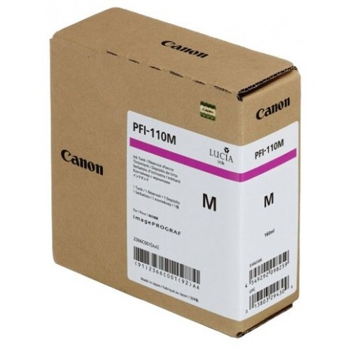 Картридж струйный Canon PFI-110 M 2366C001 пурпурный (160мл) для Canon TX-2000/3000/4000