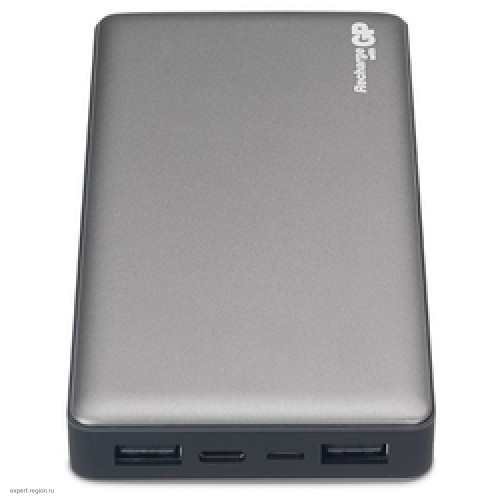 Мобильный аккумулятор GP Portable PowerBank MP15 Li-Pol 15000mAh 2.4A+2.4A+3A серый 2xUSB