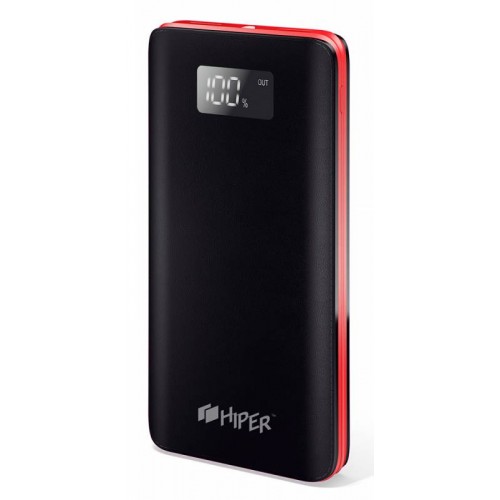 Мобильный аккумулятор Hiper BS10000 Li-Pol 10000mAh 2.1A+1A черный 2xUSB