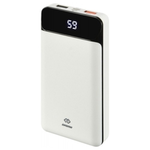 Мобильный аккумулятор Digma DG-20000-PL-W Li-Pol 20000mAh 3A+3A белый 2xUSB