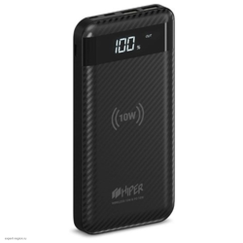 Мобильный аккумулятор Hiper SX10000 Li-Pol 10000mAh 3A+2.4A+2.4A черный 2xUSB