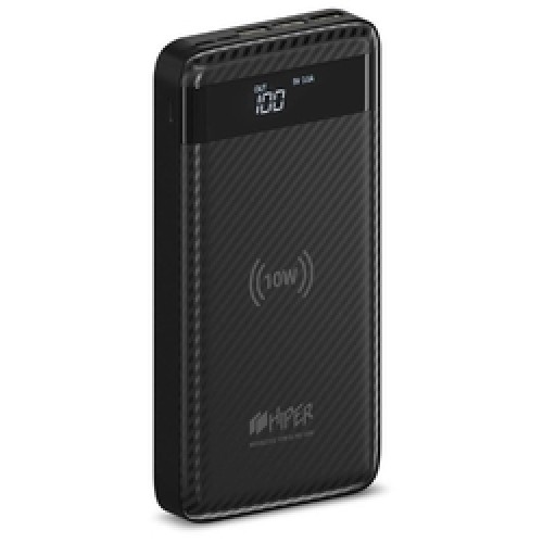 Мобильный аккумулятор Hiper SX20000 Li-Pol 20000mAh 3A+2.4A+2.4A черный 3xUSB