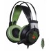 Наушники с микрофоном A4 Bloody J450 черный/зеленый 2.2м мониторы оголовье