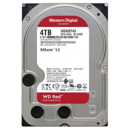 Накопитель HDD 4TB WD40EFAX Red, SATA3   
