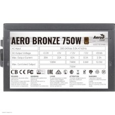 Блок питания ATX AeroCool AERO BRONZE 750W 