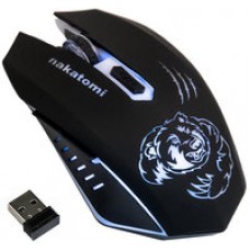 Мышь MROG-15UR Nakatomi Gaming RF 2.4G Optical - игровая, аккумулятор, 6 кнопок+ролик, 7ми цветная подсветка