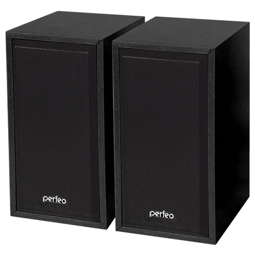 Компьютерная акустика Perfeo \"Cabinet\" 2.0, мощность 2х3 Вт (RMS), чёрн дерево, USB (PF-84-BK)