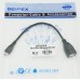 Кабель USB A(f) micro USB B (m) 0.2м черный