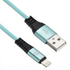 Кабель Digma USB A (m) Lightning (m) 1.2м зеленый