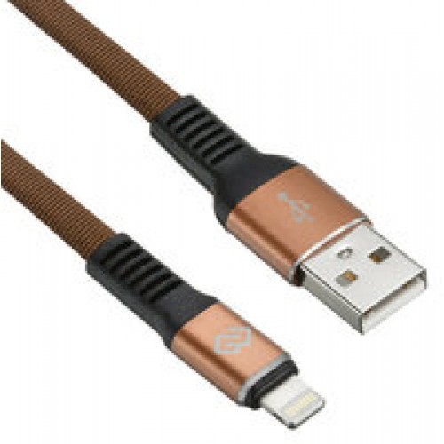 Кабель Digma USB A(m) Lightning (m) 0.15м коричневый