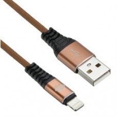 Кабель Digma USB A (m) Lightning (m) 1.2м коричневый