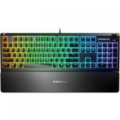 Клавиатура Steelseries Apex 3 RU черный USB Multimedia for gamer LED (подставка для запястий)