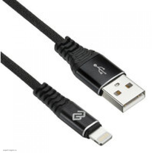 Кабель Digma USB A (m) Lightning (m) 3м черный